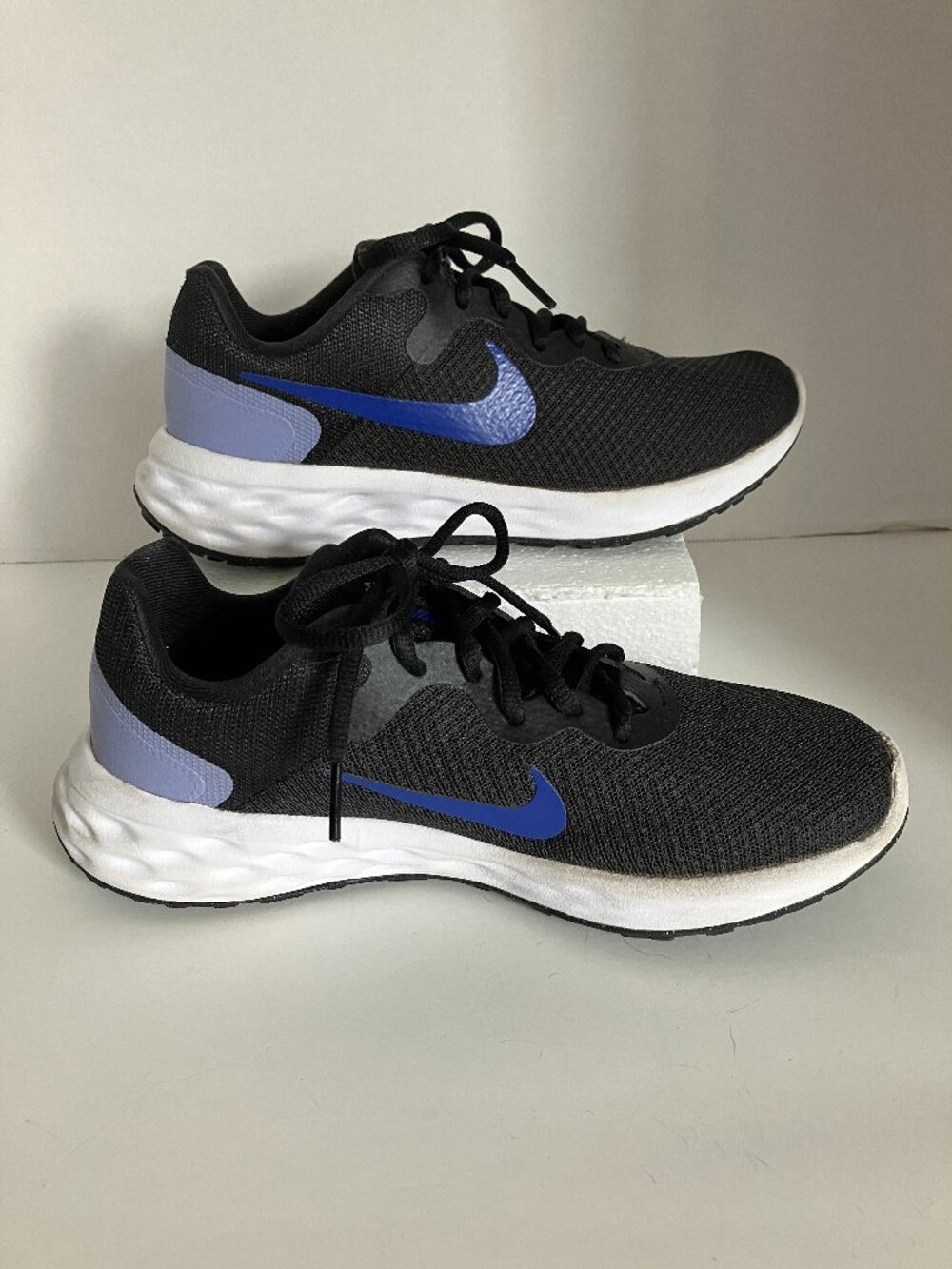 Nike Women's Revolution 6 Next Nature Running Shoe Black/Blue DC3729-007 Size 7